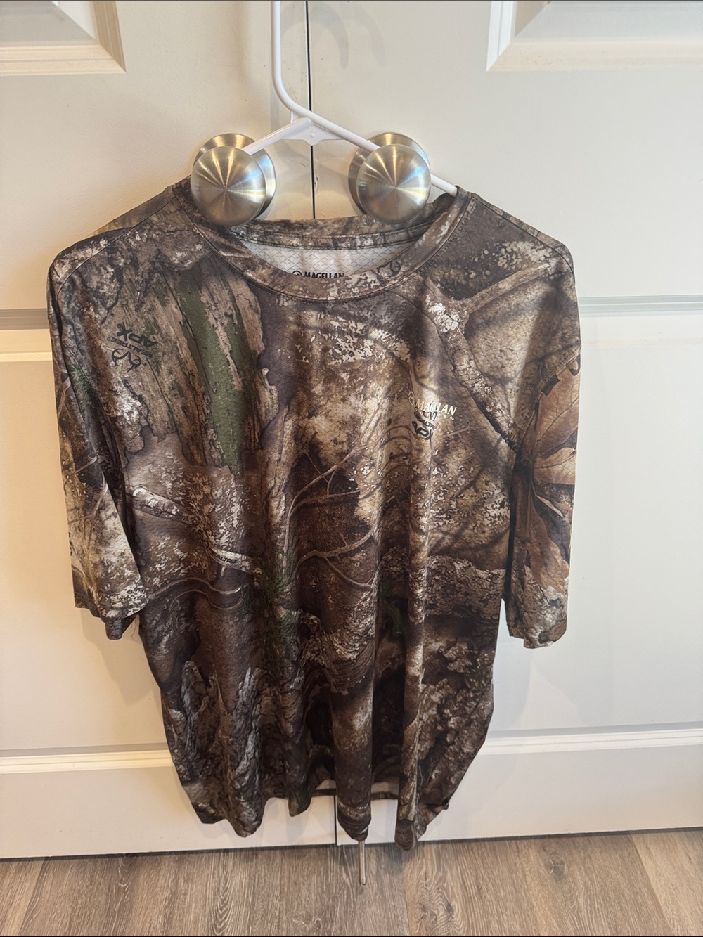 Magellan Outdoors Men's Camouflage Short Sleeve Shirt - Brown, Green, Black